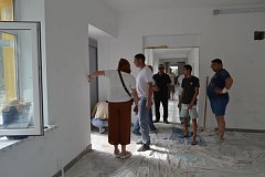 В Ровном продолжается капитальный ремонт средней общеобразовательной школы имени Героя Советского Союза Г.Т. Василенко