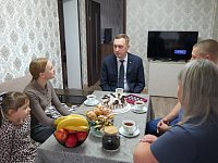 В Ровенском районе уже по сложившейся традиции посетил семью нашего участника СВО